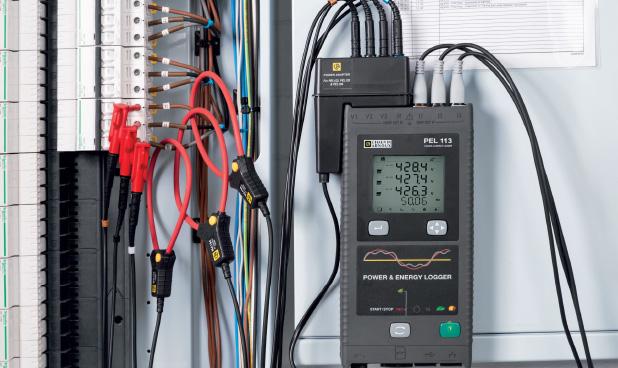 Effekt- og energiloggere med tre strømtænger