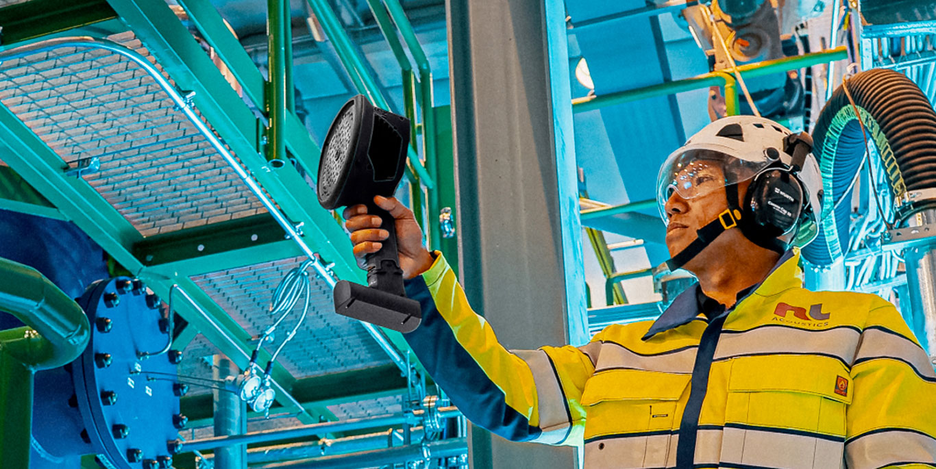 Akustisk kamera til lækagesøgning på trykluft/gas og Elektrisk udladning