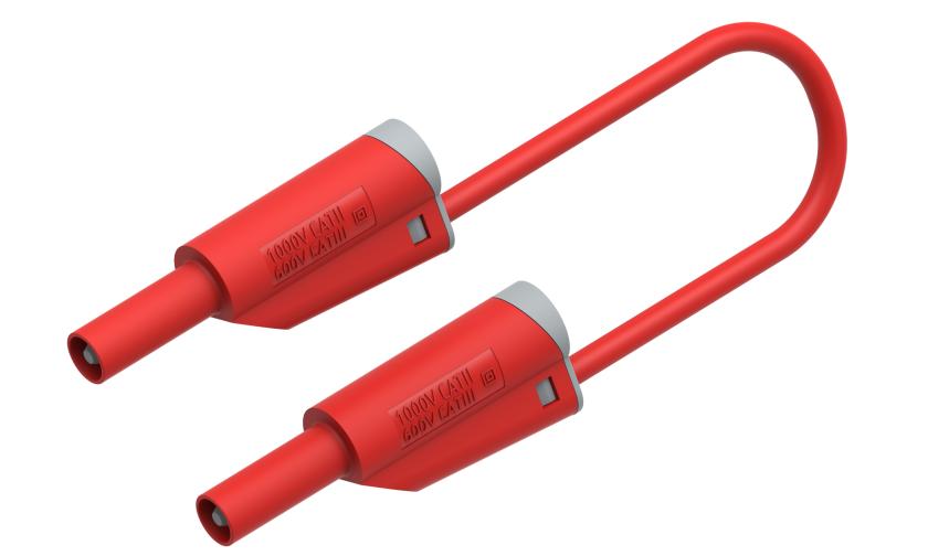 Prøveledning - 2711, rød, 50cm