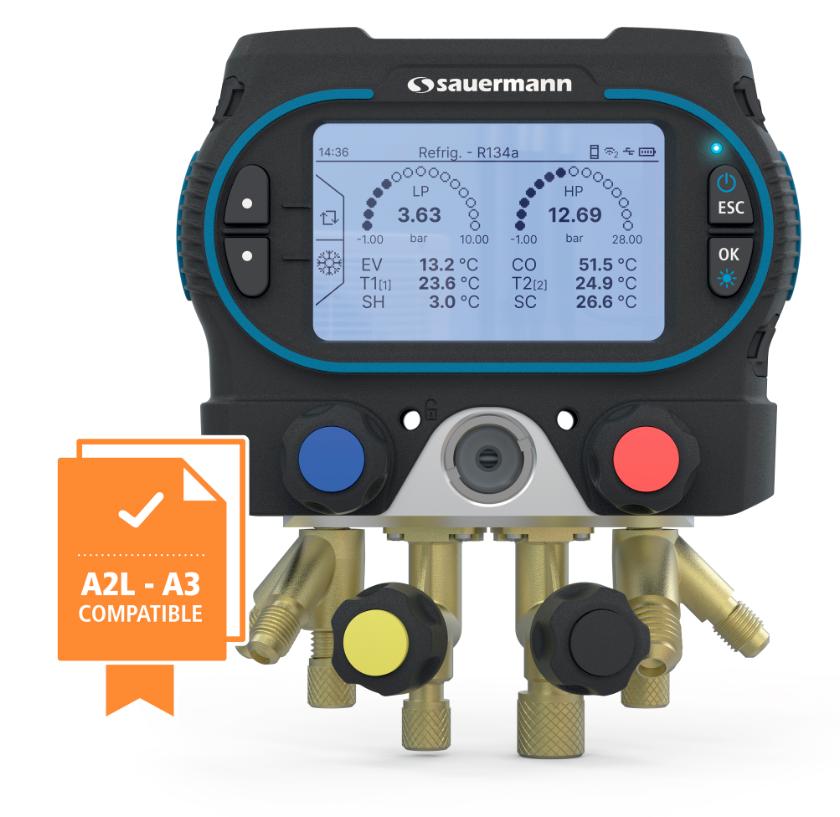 Kimo/Sauermann Si-RM450 Smart 4vejs manifold kit 6