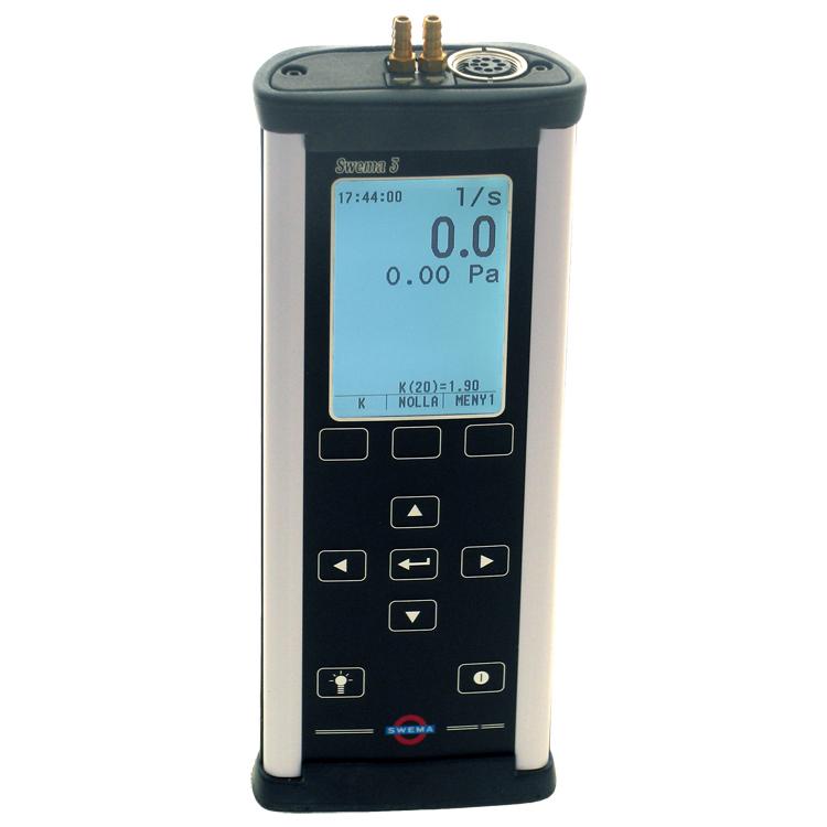 Swema 3L- differenstryk, temp. og atm. tryk