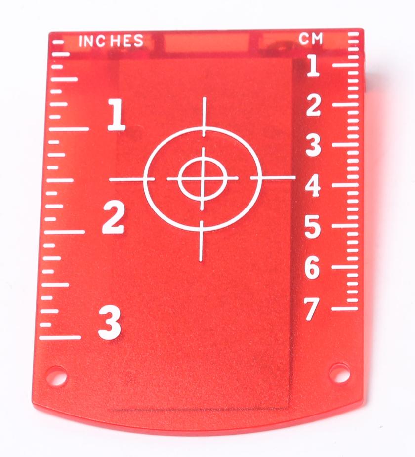 Målplade rød