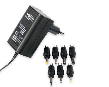 Netadapter, universalstrømforsyning 3-12V DC, max 3,6W