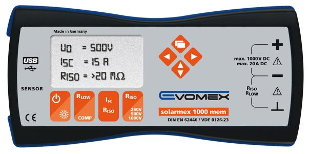 Solarmex 1000 MEM, med hukommelse